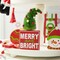 Set of 11 Christmas Wooden Word Signs and Fabric Santa Tiered Tray Set Table Décor